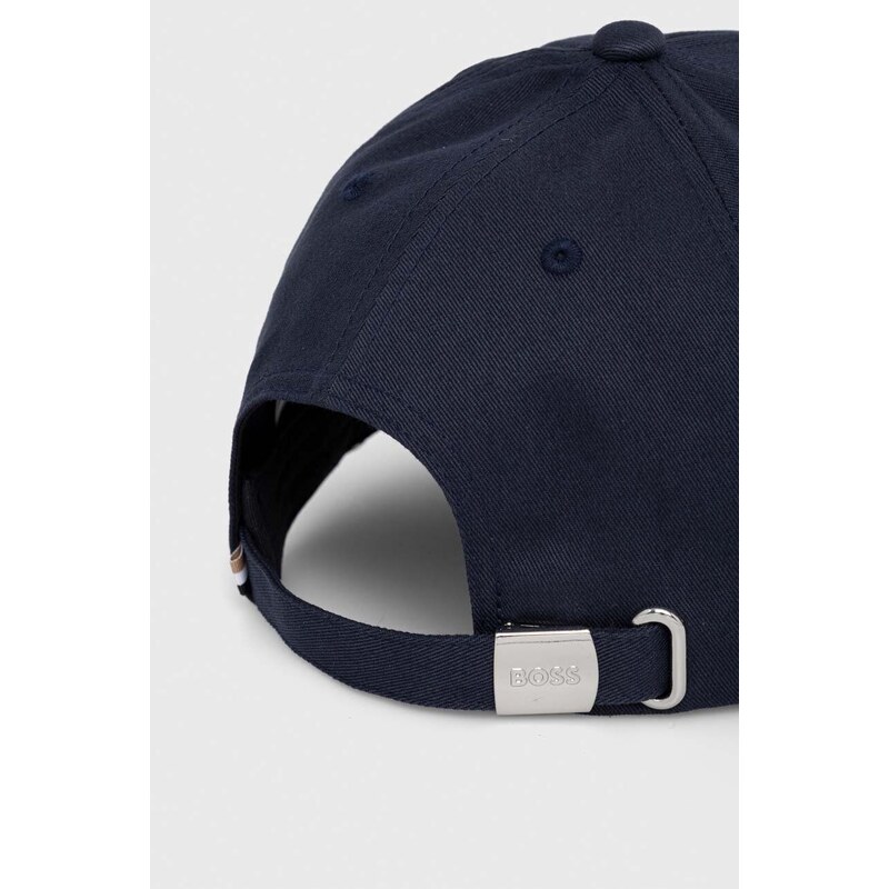 BOSS berretto da baseball colore blu navy con applicazione