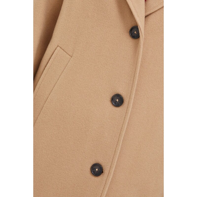 Marc O'Polo cappotto in lana colore beige
