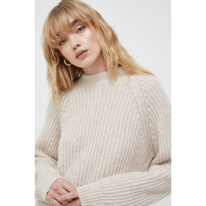 Samsoe Samsoe maglione in misto lana donna colore beige