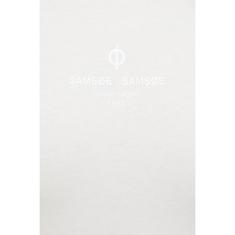 Samsoe Samsoe t-shirt in cotone donna colore beige