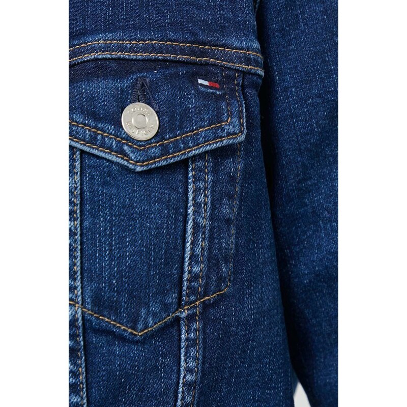 Tommy Hilfiger giacca di jeans donna colore blu navy