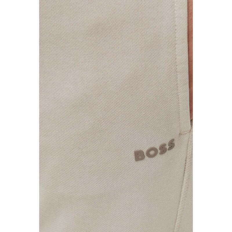 Boss Orange BOSS pantaloni da jogging in cotone BOSS CASUAL colore beige