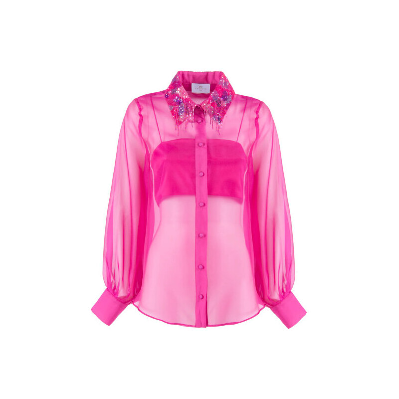 NENETTE - Camicia Flex, Colore Fucsia, Taglia Standard Donna 44