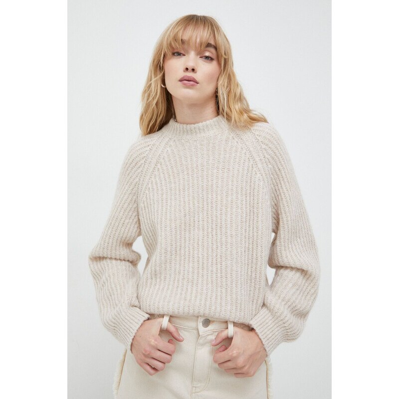 Samsoe Samsoe maglione in misto lana donna colore beige
