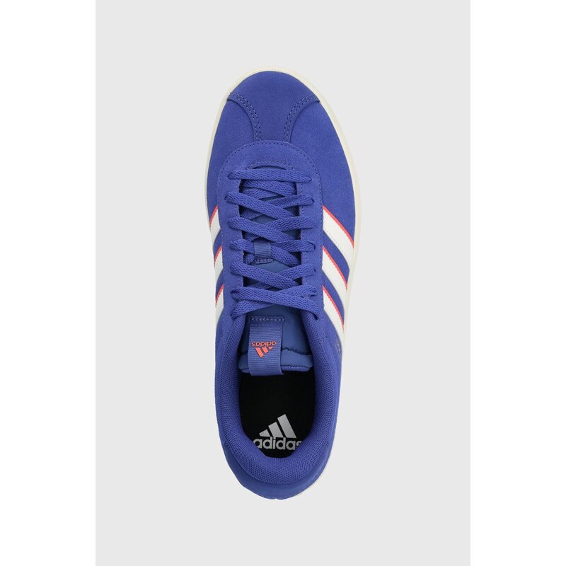 adidas sneakers in camoscio VL COURT colore blu ID6283
