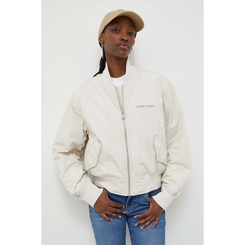 Tommy Jeans giacca bomber donna colore beige