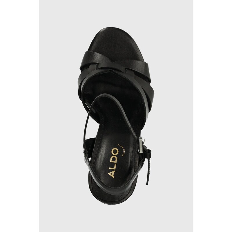 Aldo sandali in pelle AFAONI colore nero