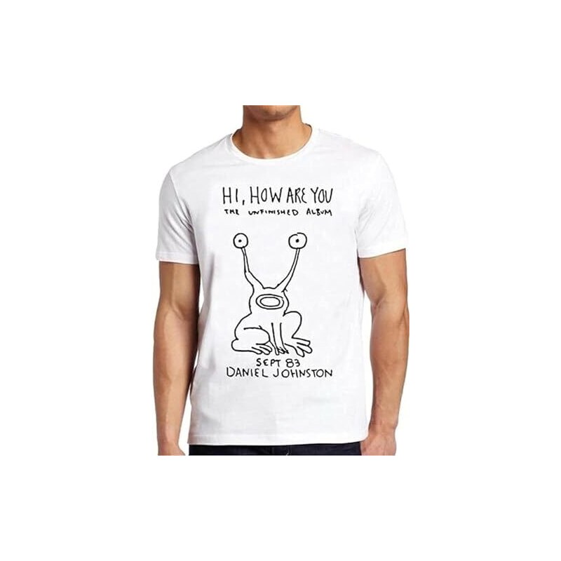 Daniel Johnston Hallo, hoe gaat het (zoals gedragen door Kurt Cobain, Nirvana) biologisch T-shirt - heren van TShirtGrill UK