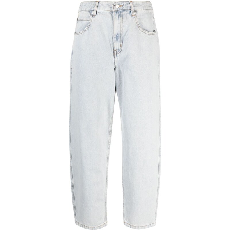 Jeans 724 slim in cotone molto elasticizzato blu mirato stone washed
