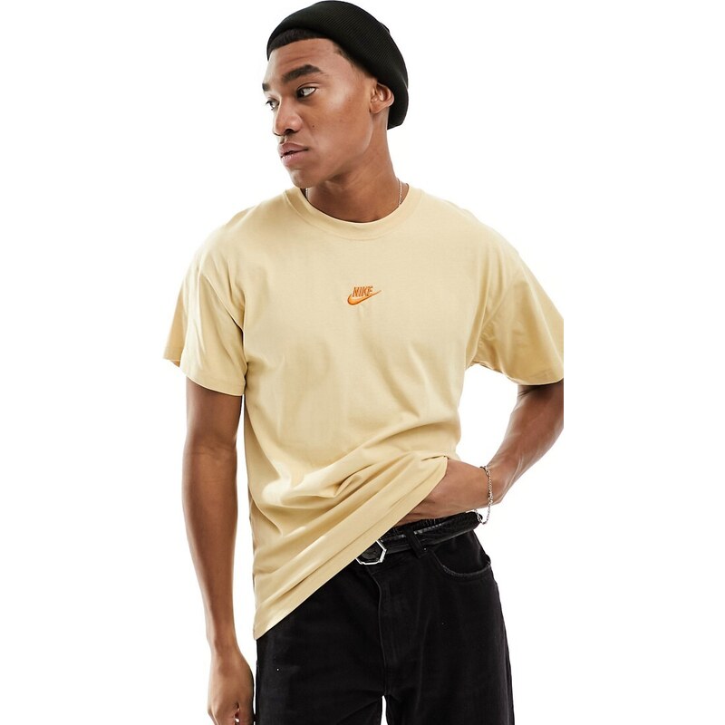 Nike Club - T-shirt unisex color cuoio-Marrone