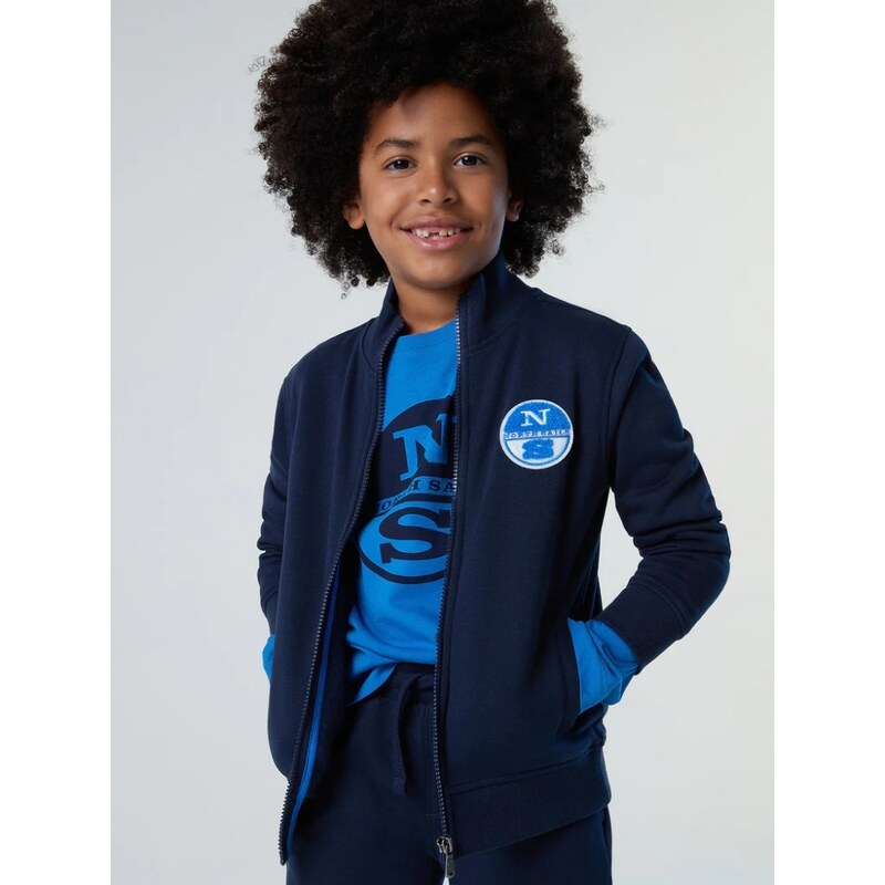 Felpa Full Zip In Puro Cotone Bambina | BLUKIDS - Foto 10
