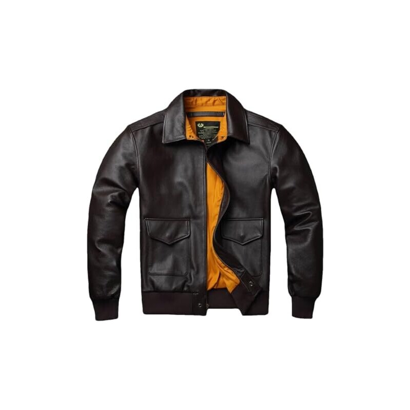 Giacca In Pelle Sintetica Uomo – Stile Pilota, Y2K Streetwear, Per Feste E Look Grintosi