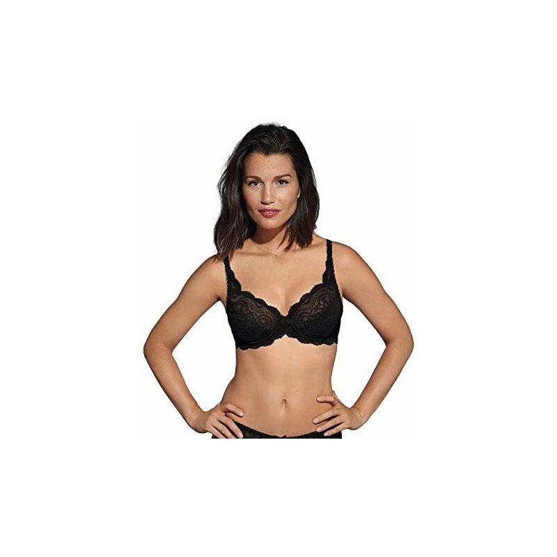 Playtex Reggiseno Con Ferretto Flowery Lace: In Pizzo Floreale, Sostegno Perfetto, Spalline Larghe Regolabili, Chiusura Regolabile, Donna - 3