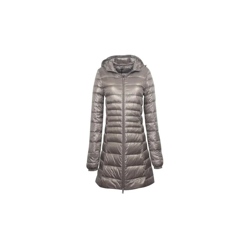 Piumino Leggero Donna Con Cappuccio – Giacca Invernale Antivento E Calda – Taglie Forti Fino A 7XL – Perfetto Per Viaggi E Outdoor