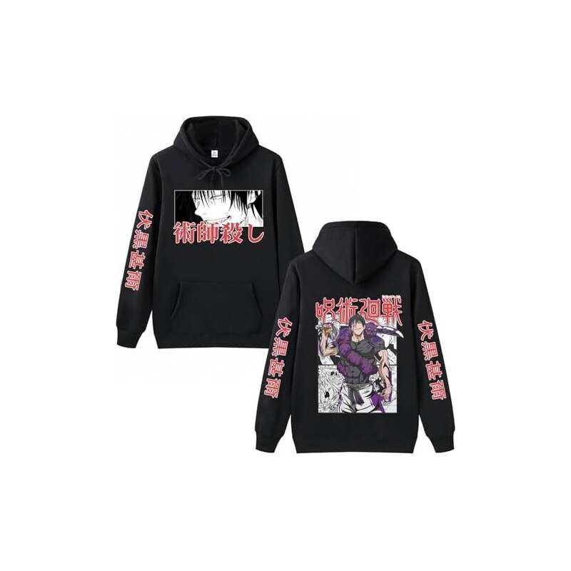 Westtrend Jujutsu Kaisen Felpa Con Cappuccio Anime Giapponese Jujutsu