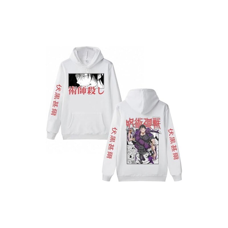 Westtrend Jujutsu Kaisen Felpa Con Cappuccio Anime Giapponese Jujutsu