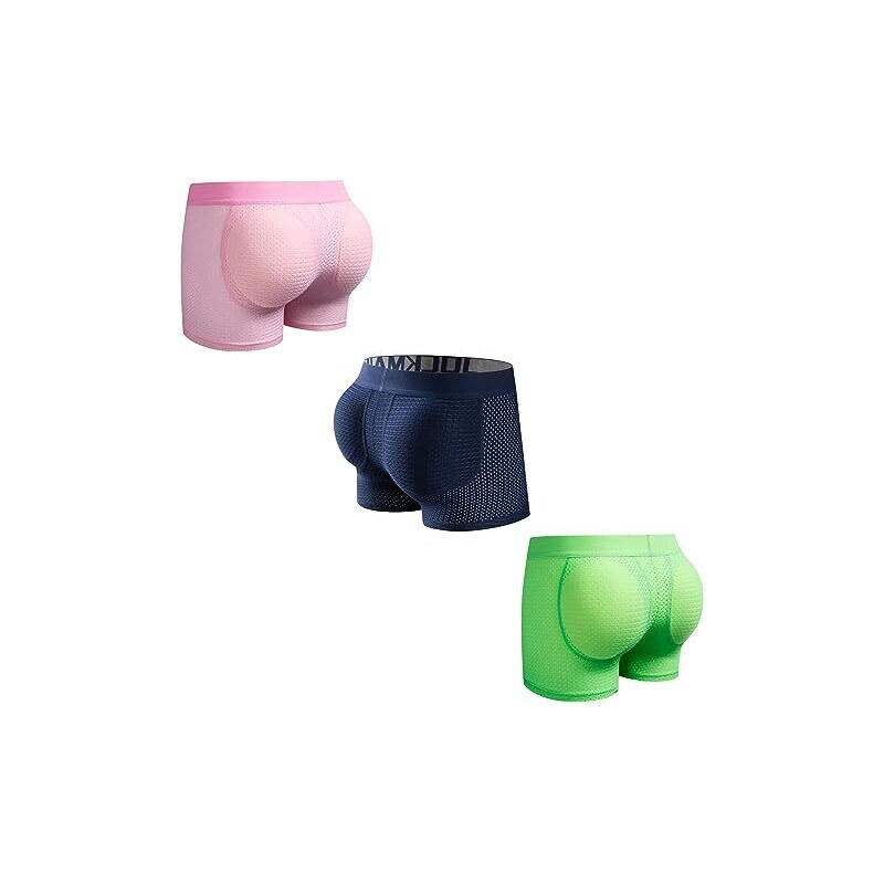 JOCKMAIL Boxer Briefs Con Imbottura Per Sollevare I Glutei Da - Foto 7