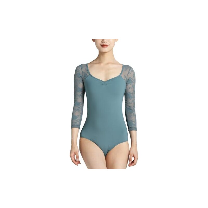Body Intero Da Donna Maniche Lunghe – Tessuto Morbido Poliestere + Spandex, Perfetto Per Danza, Ginnastica O Tempo Libero - 4