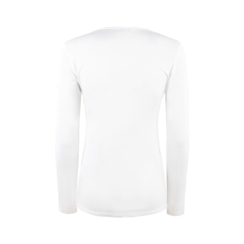 Gladys Maglietta Donna Termica Felpata T-shirt Manica Lunga Bianco Taglia  Xl 