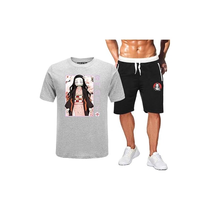 Nezuko Kamado Demon Slayer T-Shirt Herren  Kawaii Anime Manga Cosplay Shirt