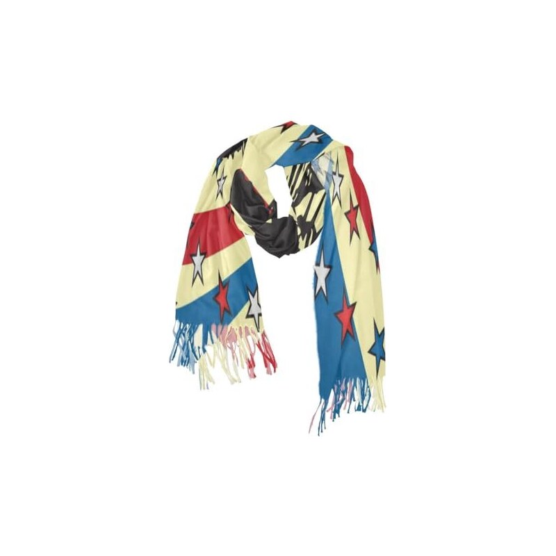 KirGiabo Poncho Scialle Donna A Quadri – Mantella Aperta Reversibile, Coperta Morbida Invernale, Taglia Unica (45x155 Cm)