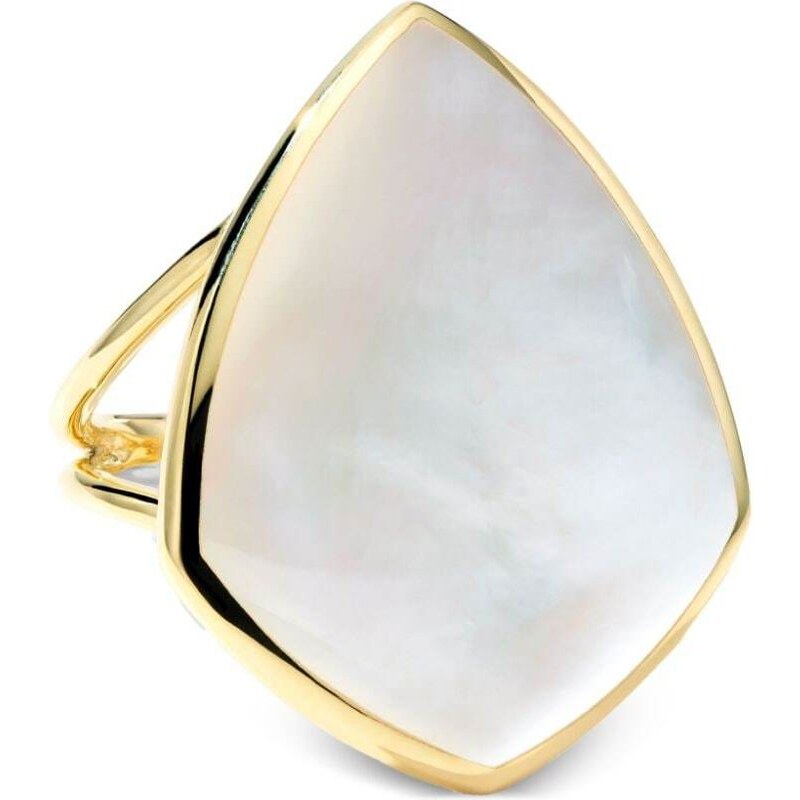 Orecchini ragazza donna Madreperla fiore margherita Zircone Oro Giallo 9K