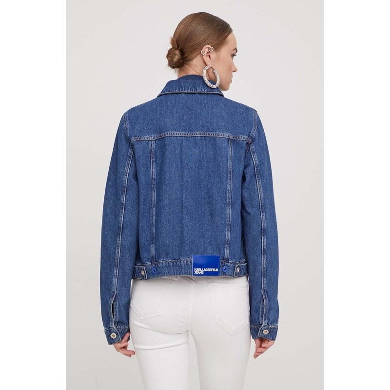 Karl Lagerfeld Jeans giacca di jeans donna colore blu