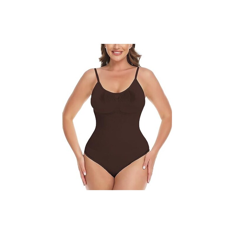 SHAPERIN Body Modellante In Pizzo Per Donna - Controllo Pancia E Push Up (Nero/Beige)