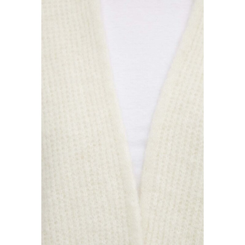 American Vintage kardigan con aggiunta di lana colore beige