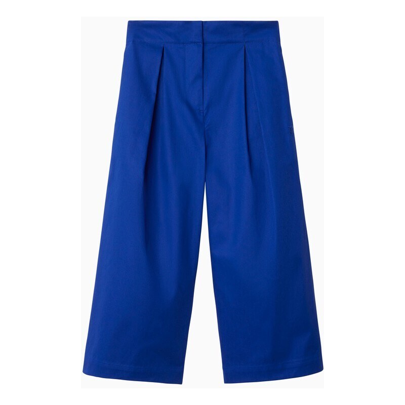 Burberry Pantalone blu elettrico in cotone