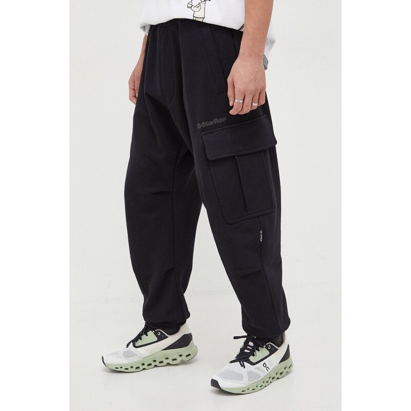 G-Star Raw pantaloni da jogging in cotone colore nero