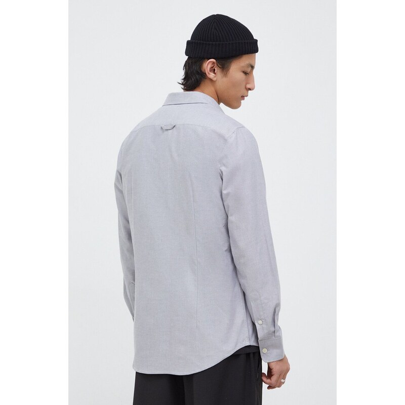 G-Star Raw camicia in cotone uomo colore grigio