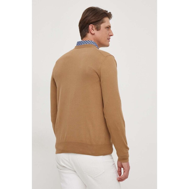 BOSS maglione in cotone colore beige