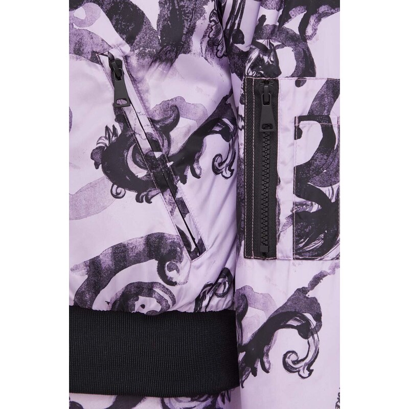 Versace Jeans Couture giubbotto bomber reversibile donna colore violetto