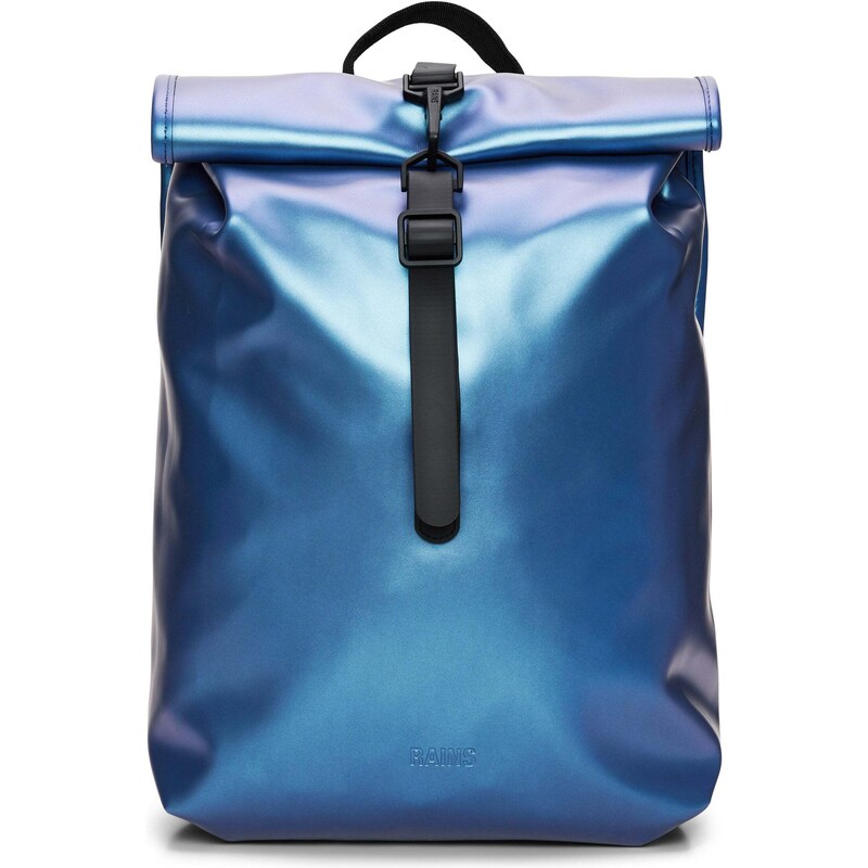 RAINS Rolltop Rucksack Mini - Zaino Impermeabile Compatto, 10 Litri, Tessuto PU, Design Urbano, Schienale Imbottito