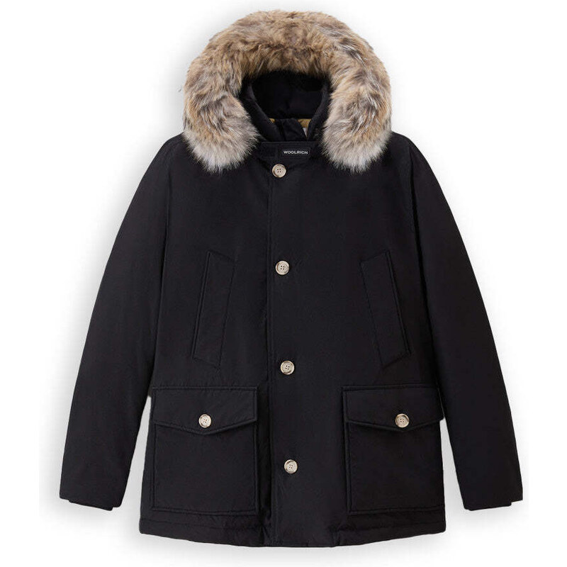 Woolrich Arctic Detachable Fur Anorak Nero Uomo,Ne