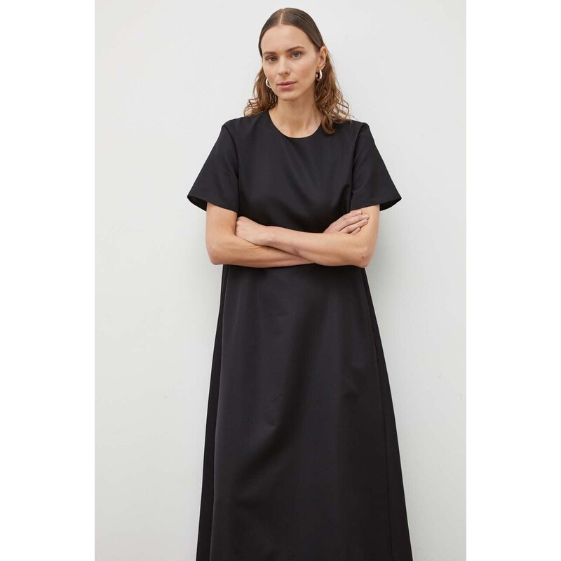 Lovechild vestito con aggiunta di lana colore nero