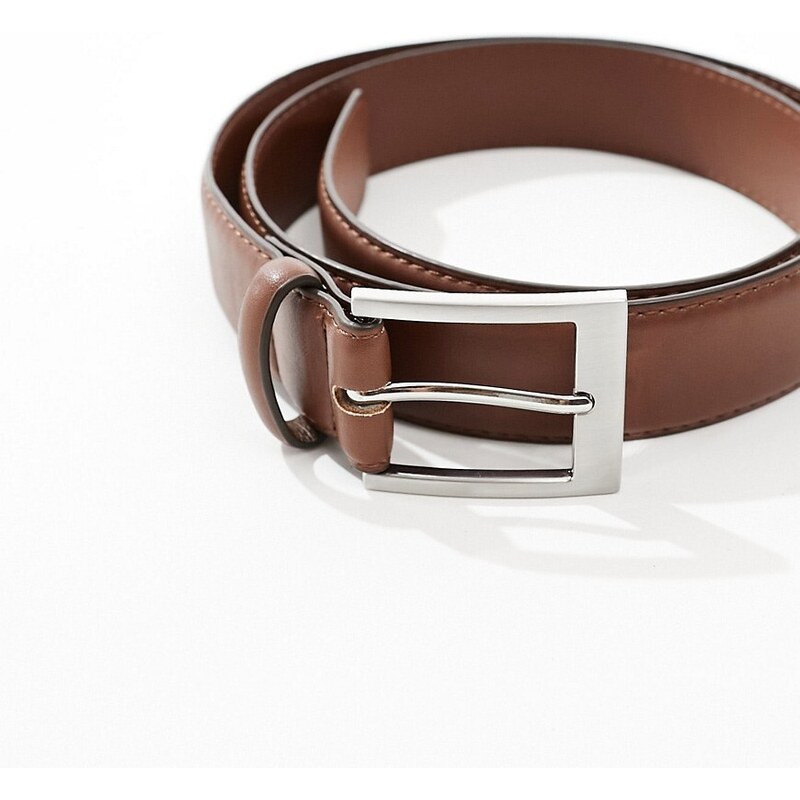 New Look - Cintura formale color cuoio-Marrone