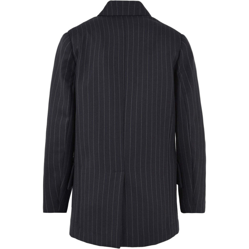 SOLOTRE Giacca Blazer Donna gessata blu