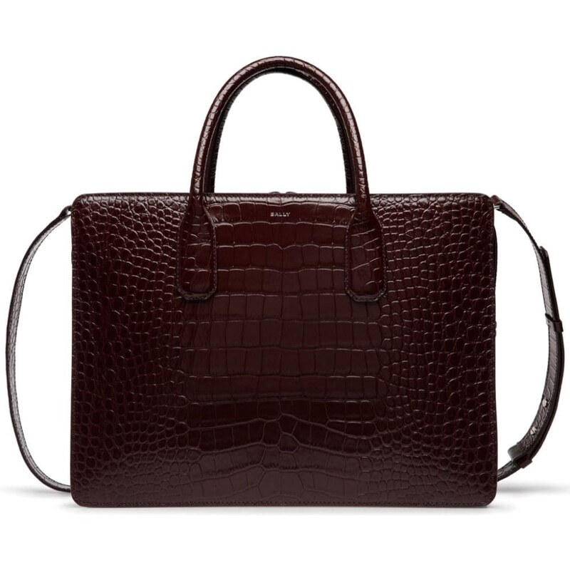 07) Portafoglio Artigianale In Vero Coccodrillo Marrone - Scarpe