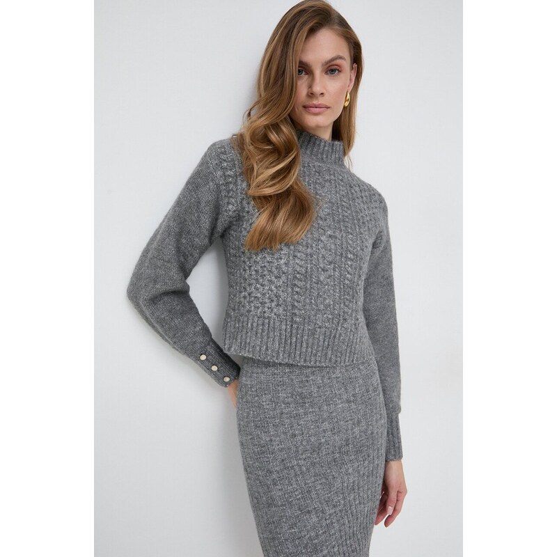 Morgan vestito e maglione in misto lana colore grigio