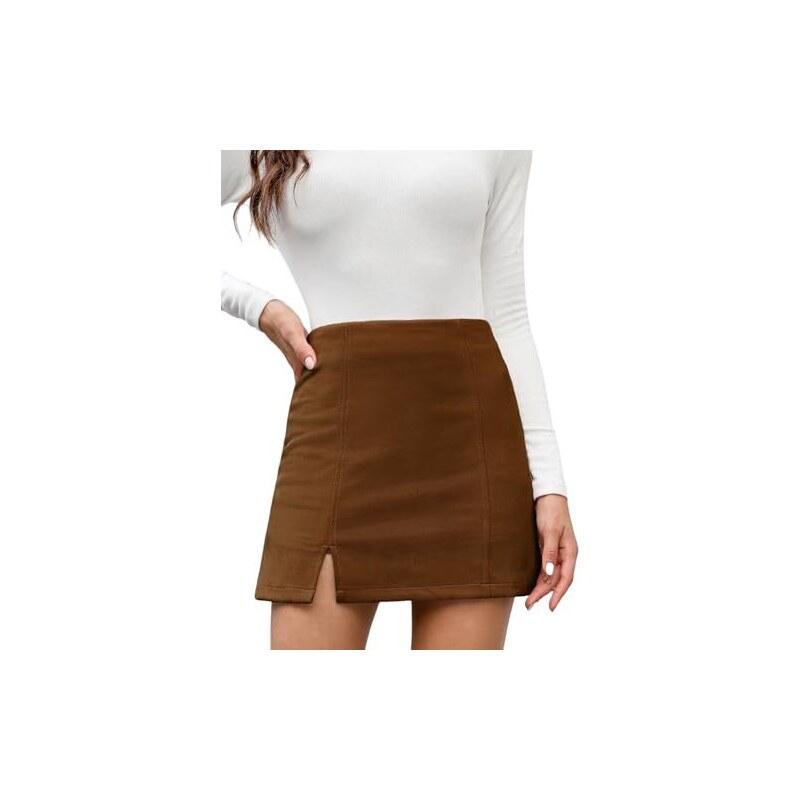 Gonna Corta Gonna In Pelle Aderente Gonne Gonna Finta Pelle GONNA