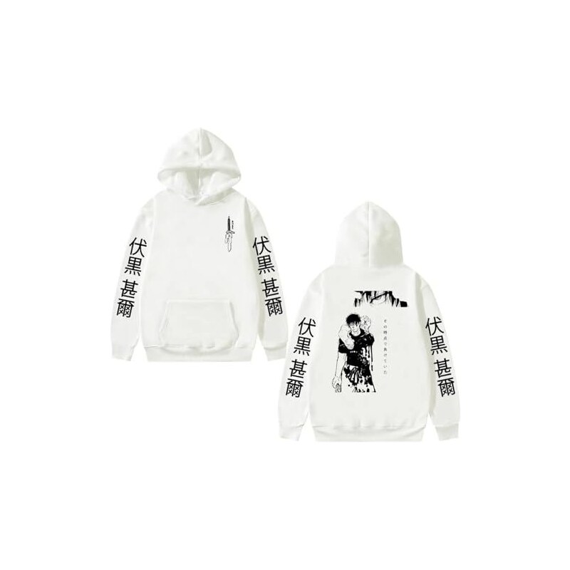 Jiumaocleu Felpa Unisex con Stampa Kirishima Eijiro Felpa con Cappuccio Pullover a Maniche Lunghe Autunno Inverno Taglia XS-4XL