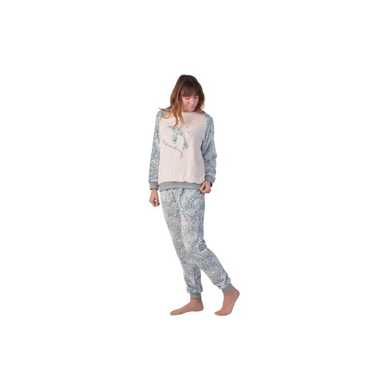 Pantaloni Da Notte In Bamb&ugrave; Donna &ndash; Stampa Balena Oceanica, Taglia M, Cariloha