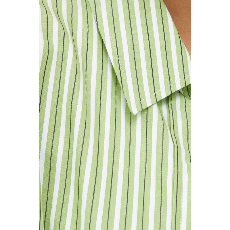 Samsoe Samsoe camicia in cotone donna colore verde