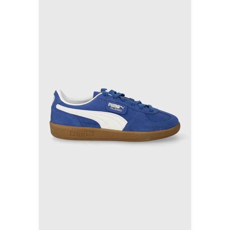 Puma sneakers in camoscio Palermo Cobalt Glaze colore blu 396463 391962