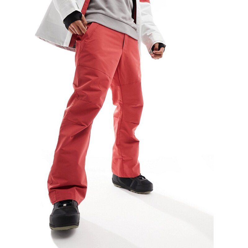 Threadbare - Pantaloni da sci color astro red in coordinato-Rosso
