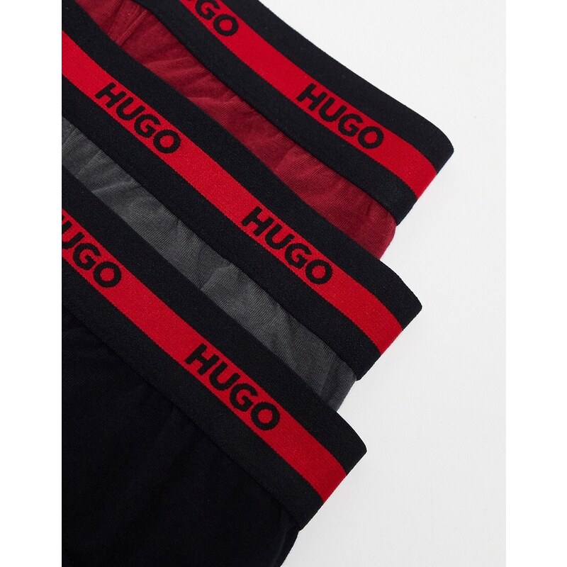 Hugo Red Hugo - Bodywear - Confezione da 3 slip a vita bassa multicolore