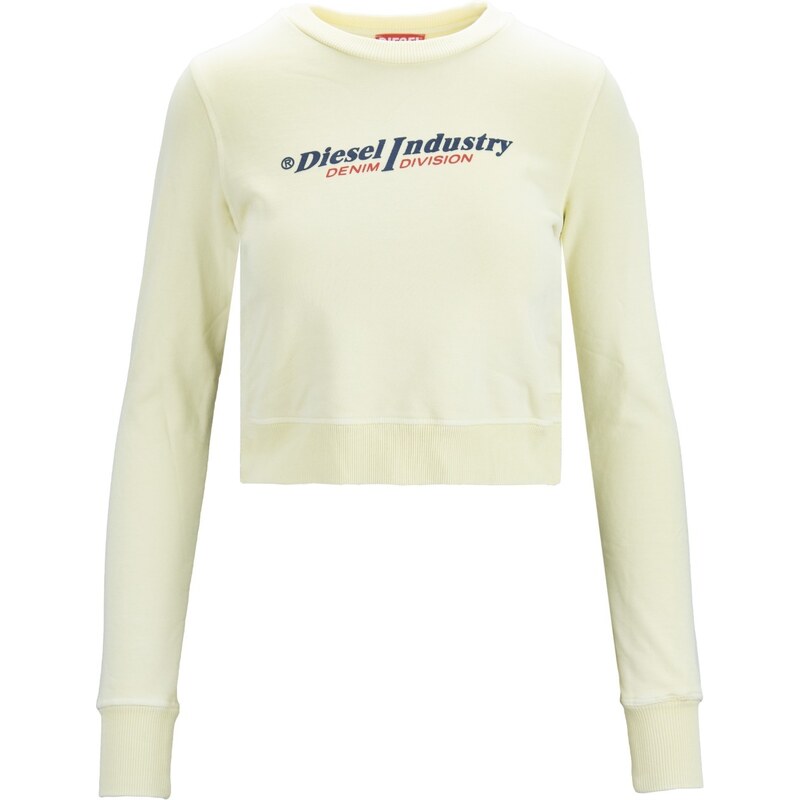 DIESEL A05094 5JF Sweatshirt-XS Giallo Cotone/Elastan