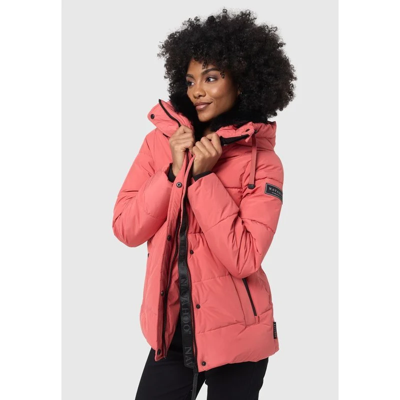 Giacca Invernale Trapuntata Da Donna Navahoo N063, Colletto Alto, Elastico Interno, Tasche Con Patta, Taglie Dalla S Alla 3XL, Disponibile In 14 Colori, Materiale 100% Poliestere